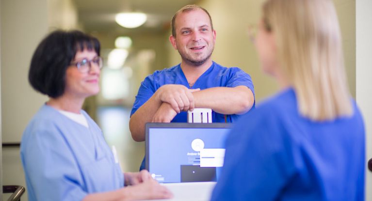 Pflegekräfte tauschen sich aus