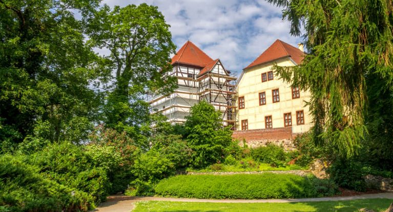 Außenansicht der Bad Dübener Burg